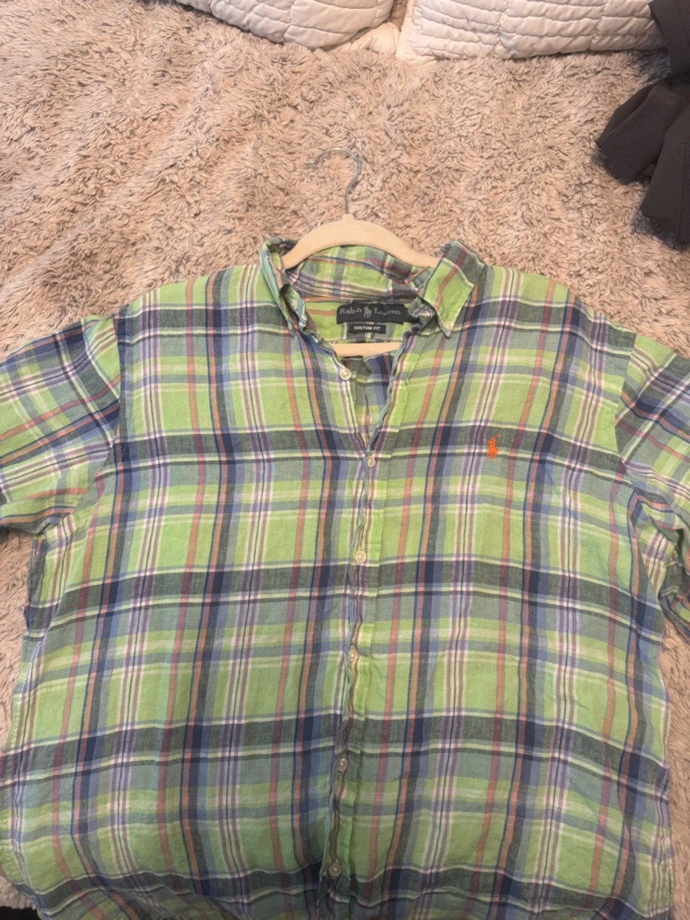 Ralph Lauren Green & Blue Plaid Button-Down Shirt